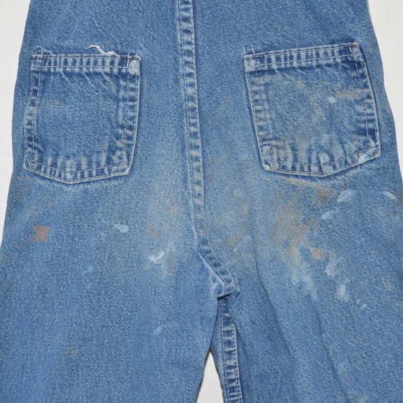 Vintage Oshkosh B'Gosh Denim Vestbak Overalls The Genuine Article with Zipper - Picture 4 of 5